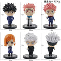 6Pcs/set Jujutsu Kaisen Anime Figure Gojo Satoru Yuji Itadori Figure Doll Toy Action Figure Yuji Itadori Fushiguro Model Toys