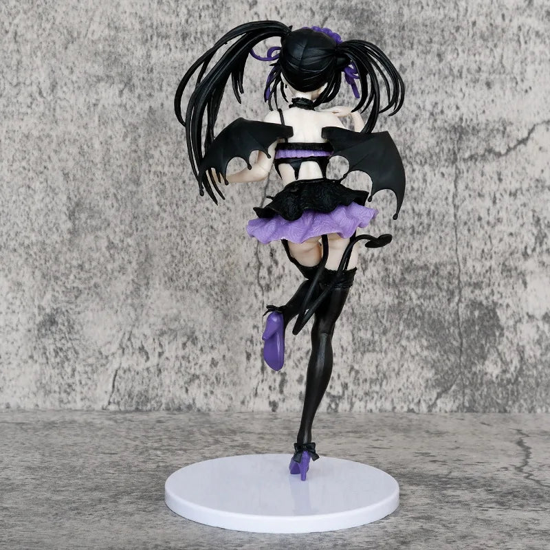 Cute Anime Tokisaki Kurumi Purple Nightmare Ver. PVC Action Figure Game Statue Collection Model Kids Toys Doll Gifts 21cm