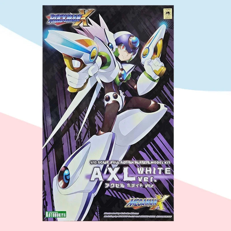 Kotobukiya Original BOX 1/12 ROCKMAN MEGAMAN X AXL white Scale Figure Model Collection Toy Gift