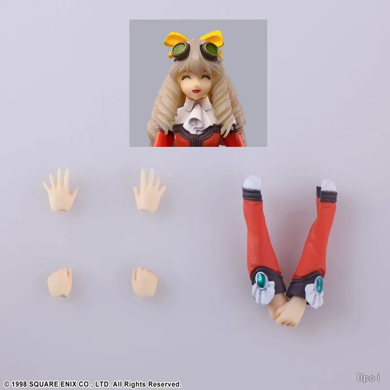 11.4cm / 7cm Square Enix Bring Arts Xenogears Maria Balthasar &Chu-Chu Action Figure Flexible Model Collection Toys Gifts