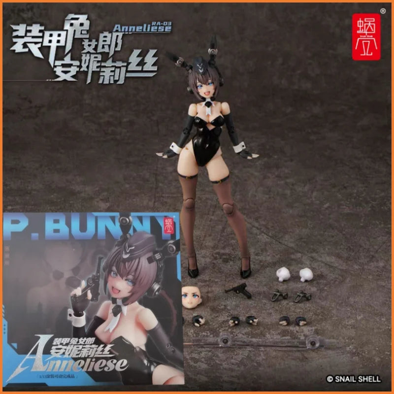 NEW IN STOCK Snail Shell 1/12 Ra-03 Armored Rabbit Girl Anniris Armed Accessories Package Full Set 12in Female Action Figure Toy