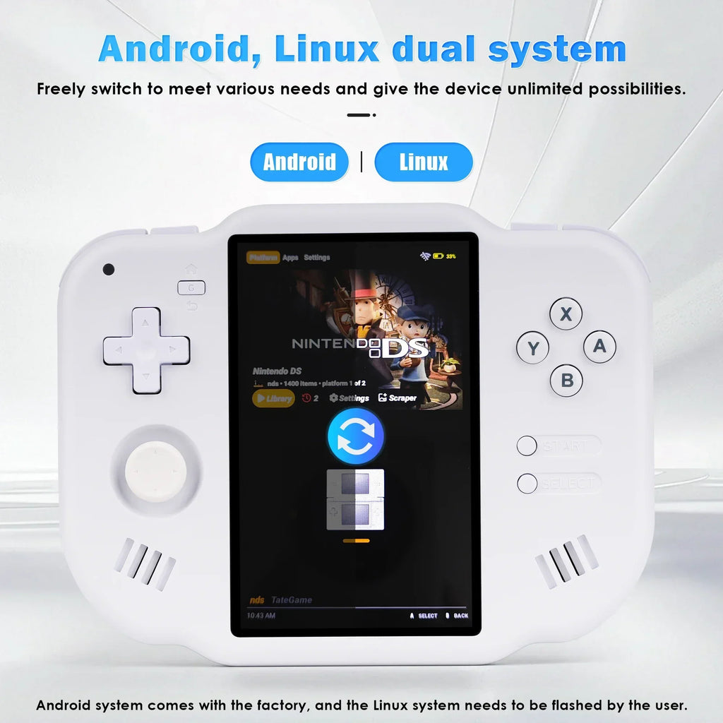 AMPOWN ZERO 40 Handheld Game Console 4'' IPS Multi-touch Screen Android A133P Magicx Zero40 WiFi Support Vibration Motor for NDS