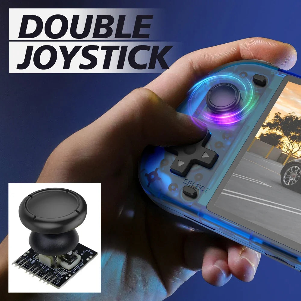 Retro Handheld Game Console R50S 5 Inch Large Screen Upgraded R36S Supports JELOS ARKOS ROCKNIX Multiple Emulators Portable Kids