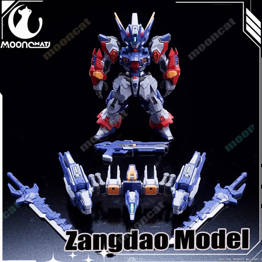 Zangdao Model Sd Tianwei Assembly Model Mecha Anime Figure Cd-Tgm01 Q Version Mecha Collectible Alloy Skeleton Plastic Toy Gift