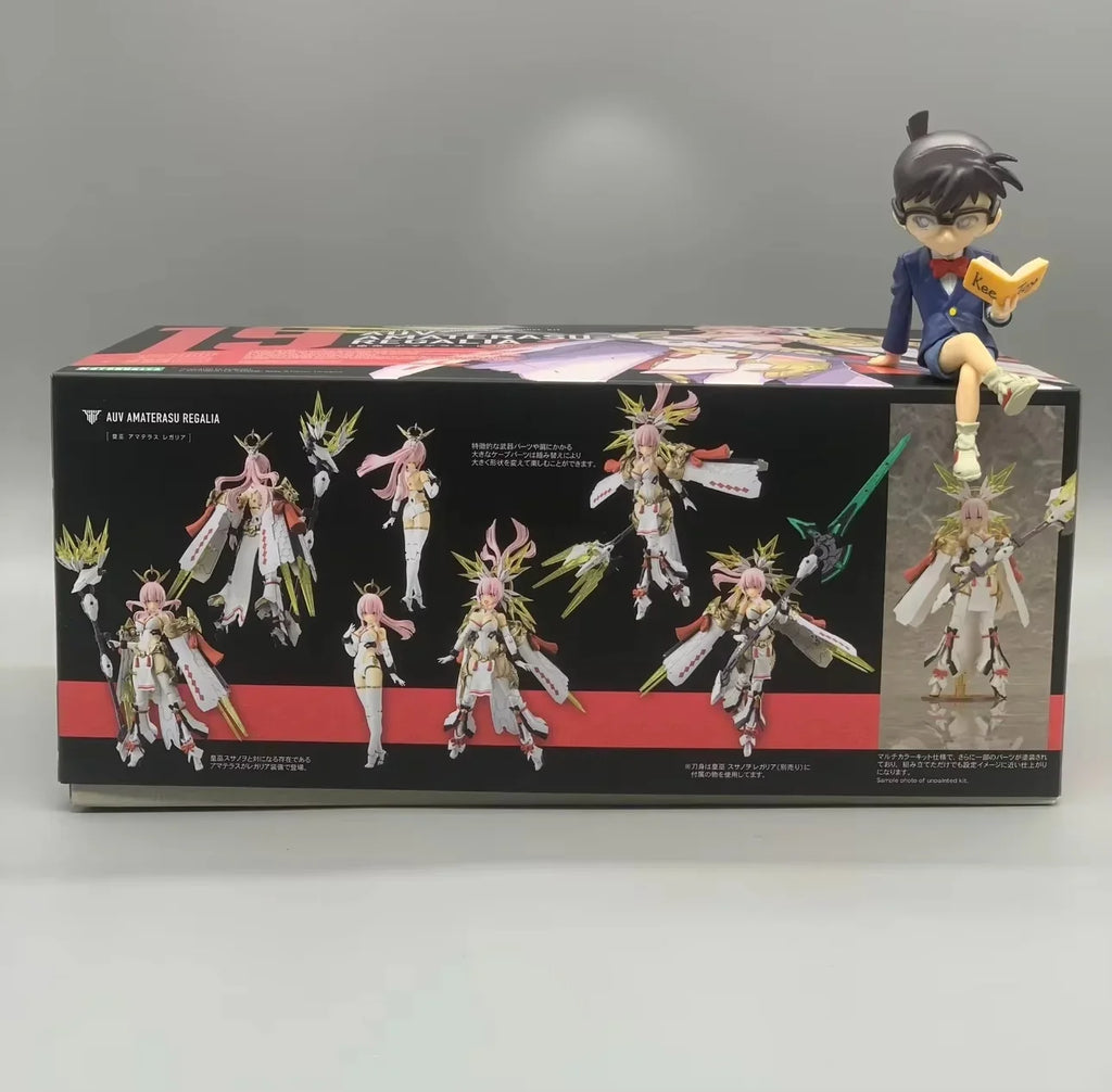 In Stock KOTOBUKIYA Original KP698 Megami Device19 AUV AMATERASU REGALIA Anime Action Figure Mobile Suit Girl Model Toys Gifts