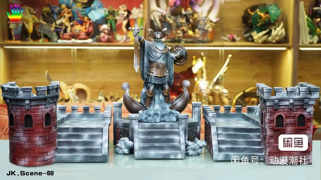 Jacksdo Saint Seiya Saintmyth Cloth Ex Odin/Oden Asgard/God Warrior Inch Decoration Diorama Scene Statue Resin In Sto