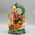 Dragon Ball Figure Son Goku Anime Figurine 23cm Super Saiyan Goku Statue Shenron Frieza Buu Cell Models Collectble Toys Gifts Gk