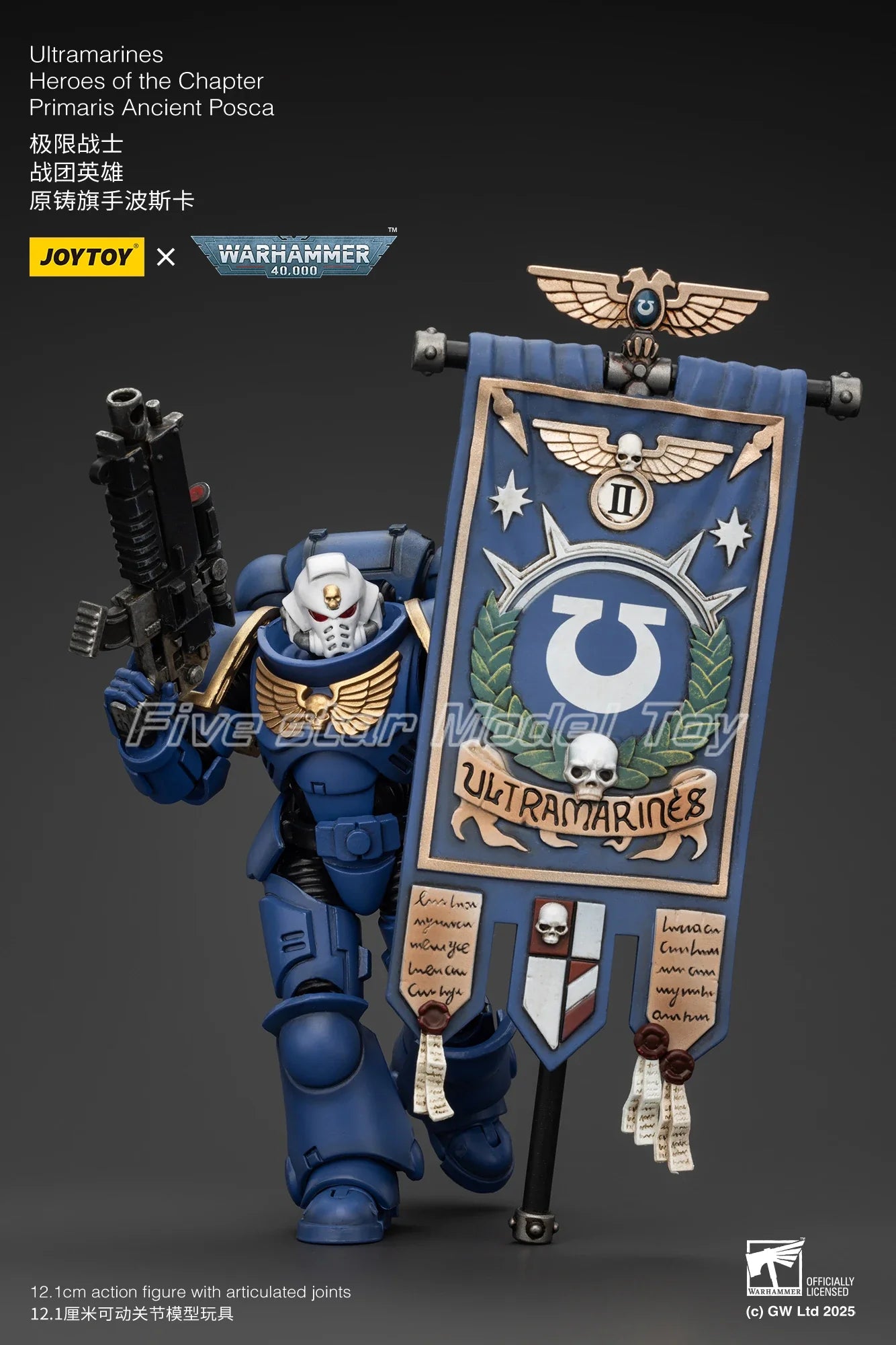 【FS】Original JOYTOY Warhammer 40K New Ultramarines Primaris Ancient Posca 1/18 Action Figure Models Anime Toys Gifts Collection
