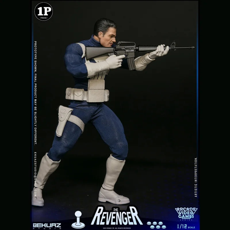 EKUAZ STUDIO EKS06 Punisher Action Figure 1/12 Scale Avengers Collection Full Set 6in Male Soldier Collectible Toy by in Stock