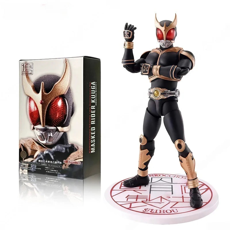 New Bandai Shf Kamen Rider Kabuto Basic Form 10th Anniversary Commemorative Bone Carving Action Figure Boy's Birthday Toy Gift
