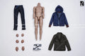 Rise Work RW03 1/6 Maßstab Erstaunlicher Mutant Spinnenheld Mann Körper Zivilkleidung Set Szenenzubehör für Andrew 12" Kopftdekoration