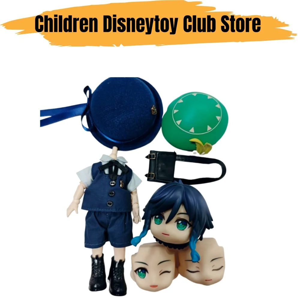 Ob11 1/12 Genshin Impact Anime Venti BJD Model Doll Action Figure Model Figurine Decoration Toys Green Suit Toys