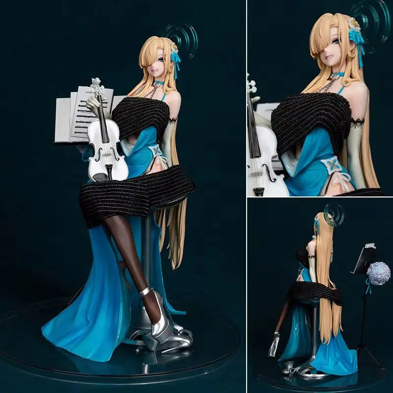 Game Blue Archive Asuna Sitting Posture Action Figure Beautiful Girl Pvc Model Statue Doll Toy Desk Decor Collection Gifts Boxed