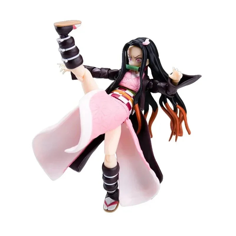 BANDAI Original in Stock SHF Demon Slayer Kamado Nezuko Model Toys Anime Cartoon Anime Action Figures Model Collectio Toy
