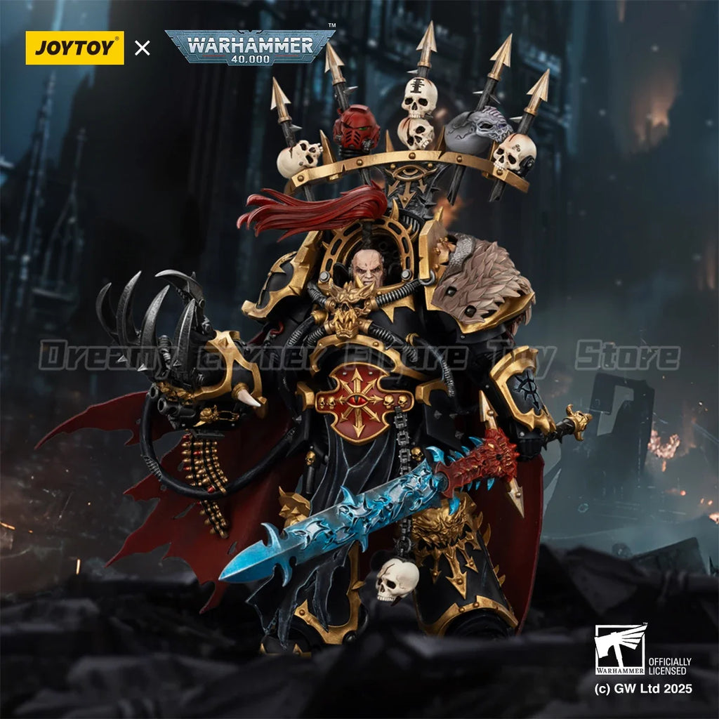 【Pre-sale】Original JOYTOY Warhammer 40K Black Legion Abaddon The Despoiler with Drach'nyen 1/18 Action Figure Model Collection