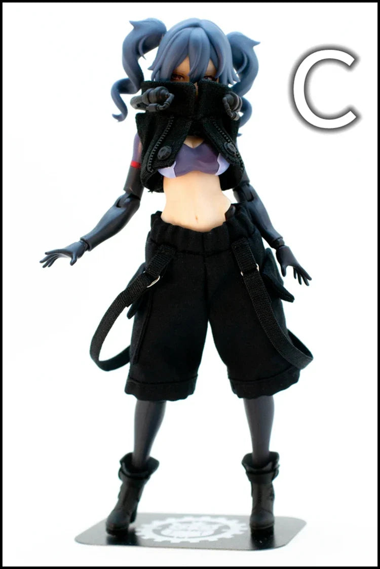 SH 1/12 Machine Girl Goddess Device FS20 Double Ponytail Wavy Hairstyle Modification Resin GK Accessory Model