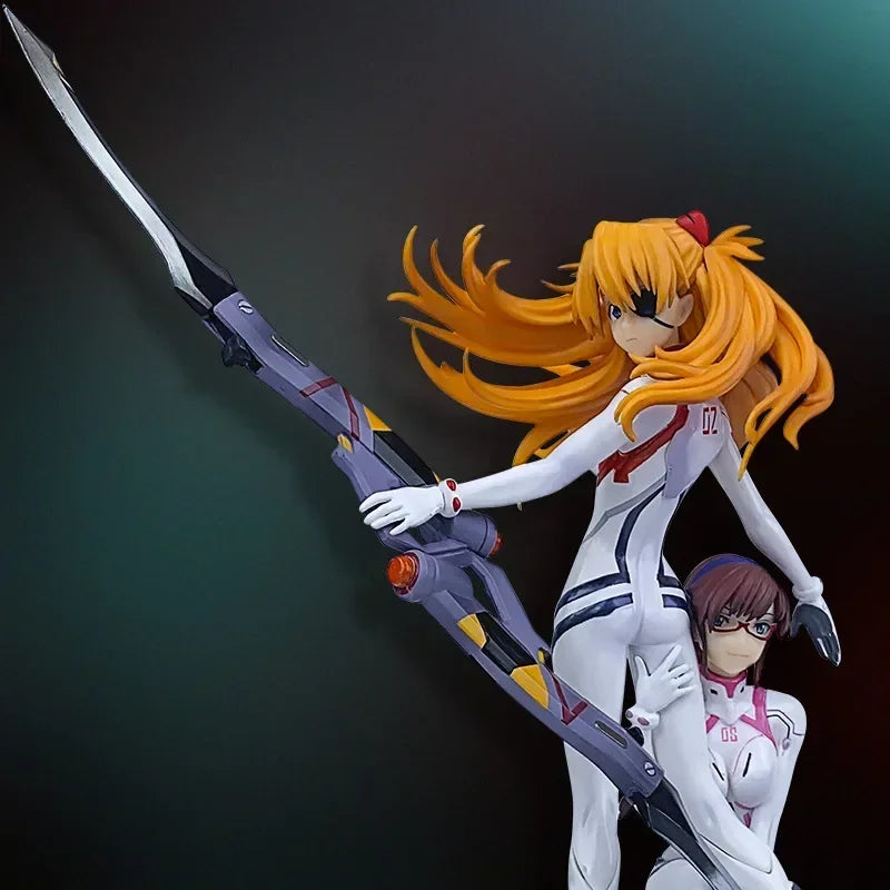 26cm Neon Genesis Evangelion Anime Figure Rebuild of Evangelion Asuka Langley Soryu Mari Makinami Illustrious Figure Gift Toys