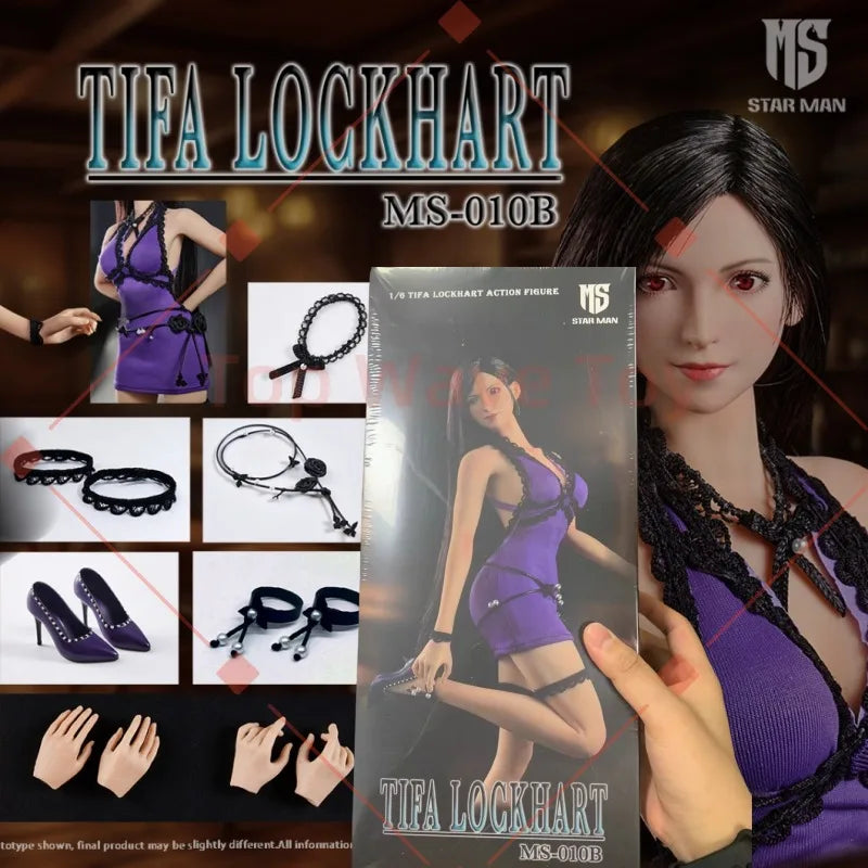 Neues Lager STAR MAN MS-010B 1/6 Frauen Soldatin Tifa Lockhart Japan Anime Kampf Rollenspiel Puppe Actionfigur Modell Spielzeug
