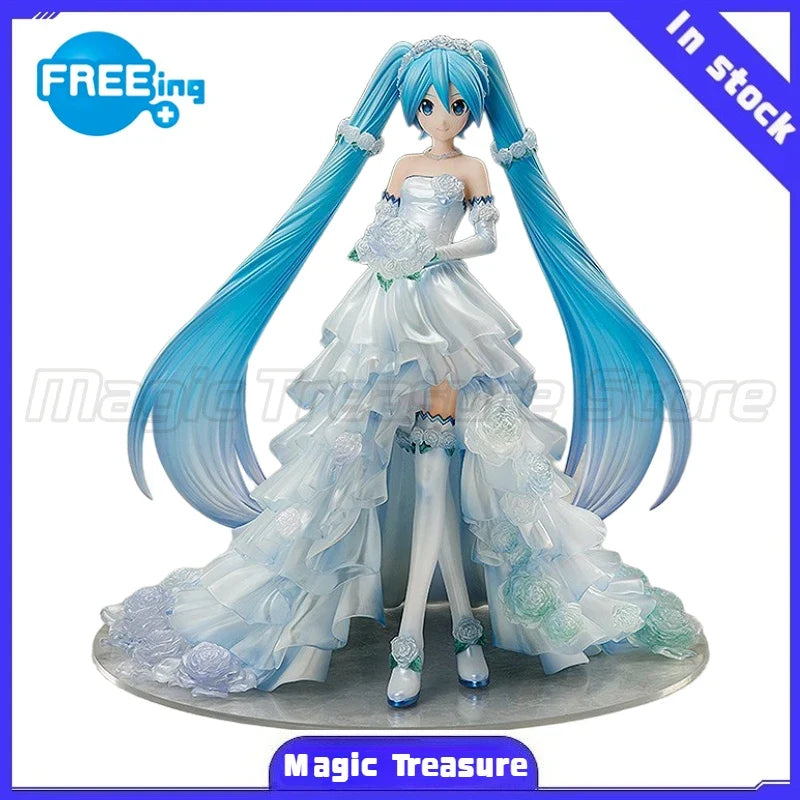 【MT】Original FREEing VOCALOID Hatsune Miku Wedding Dress Ver 1/7 Scale Figure Toy Mold Collection