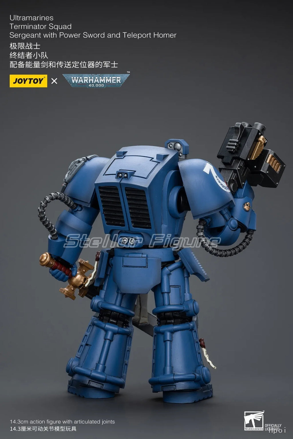 【SF】JOYTOY 1/18 Action Figure Ultramarines Terminator Squad Sergeant with Power Sword and Teleport Homer Model Gifts Ornaments