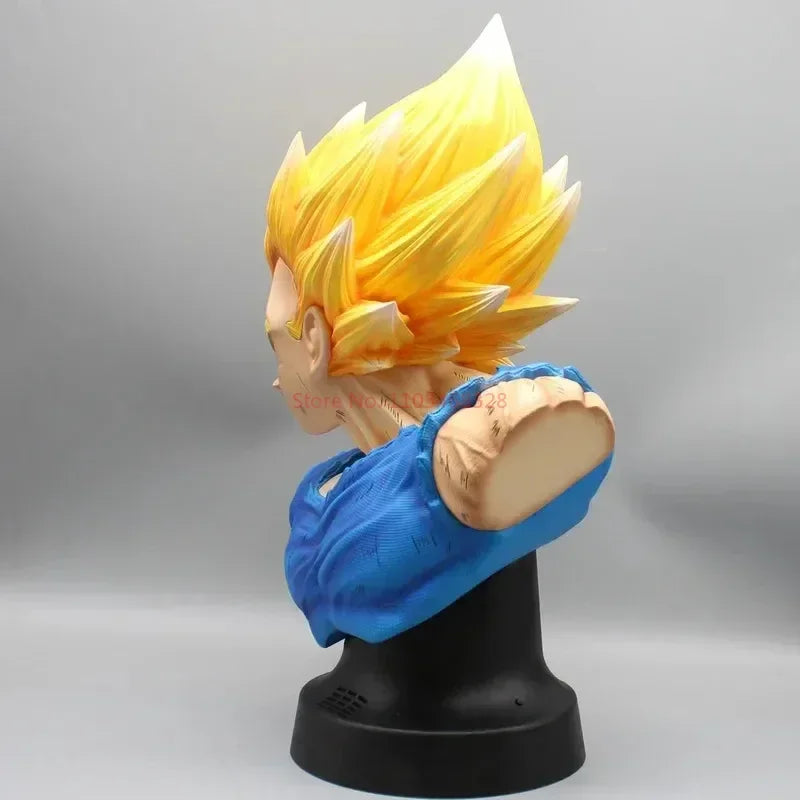 37CM Dragon Ball Z Anime Figure Demonized Vegeta Half Bust Super Saiyan Pvc Model Decoration Ornaments Collection Kids Gift Toys