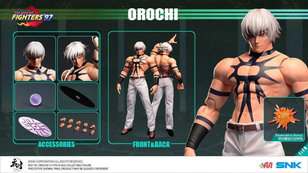 In Stock Original Tunshi Studio TS-015 THE KING OF FIGHTERS '97 Orochi Sun God SNK Genuine Authorized 1/12 Action Figure Toys