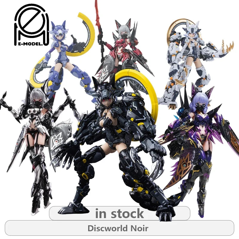 E-Model Principle Original Discworld Noir Mecha Girl Series Camila Ji Niang\Fenrir Anime Action Figure Assembly Model Toys