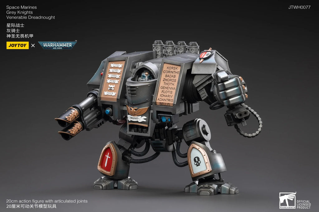 [Ready Stock] JOYTOY 1/18 Action Figure Mecha 40K Gray Knight Dreadnought Anime Collectible Model Toy Gift