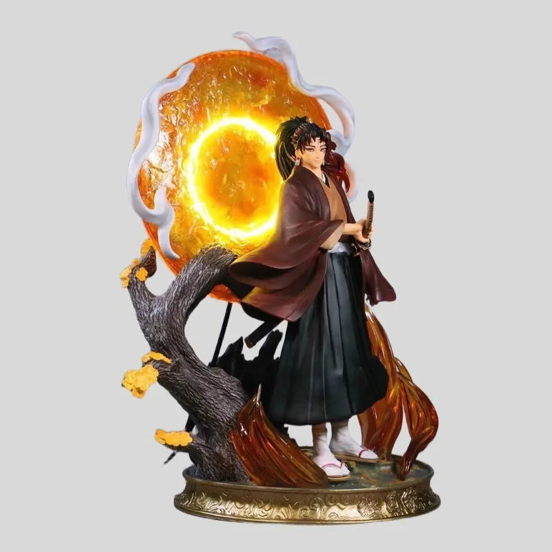 40cm Demon Slayer: Kimetsu No Yaiba Figure Tsugikuni Yoriichi Can Glow Anime Collection Model Desktop Ornaments Kids Gifts Toys