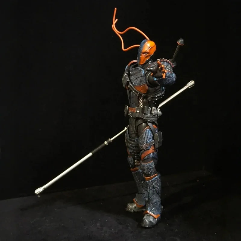 Deathstroke Arkham Knight 1/12 Scale Action Figure - High Articulation Collectible Toy Model DC002 by LPZZ Gift for Collectors