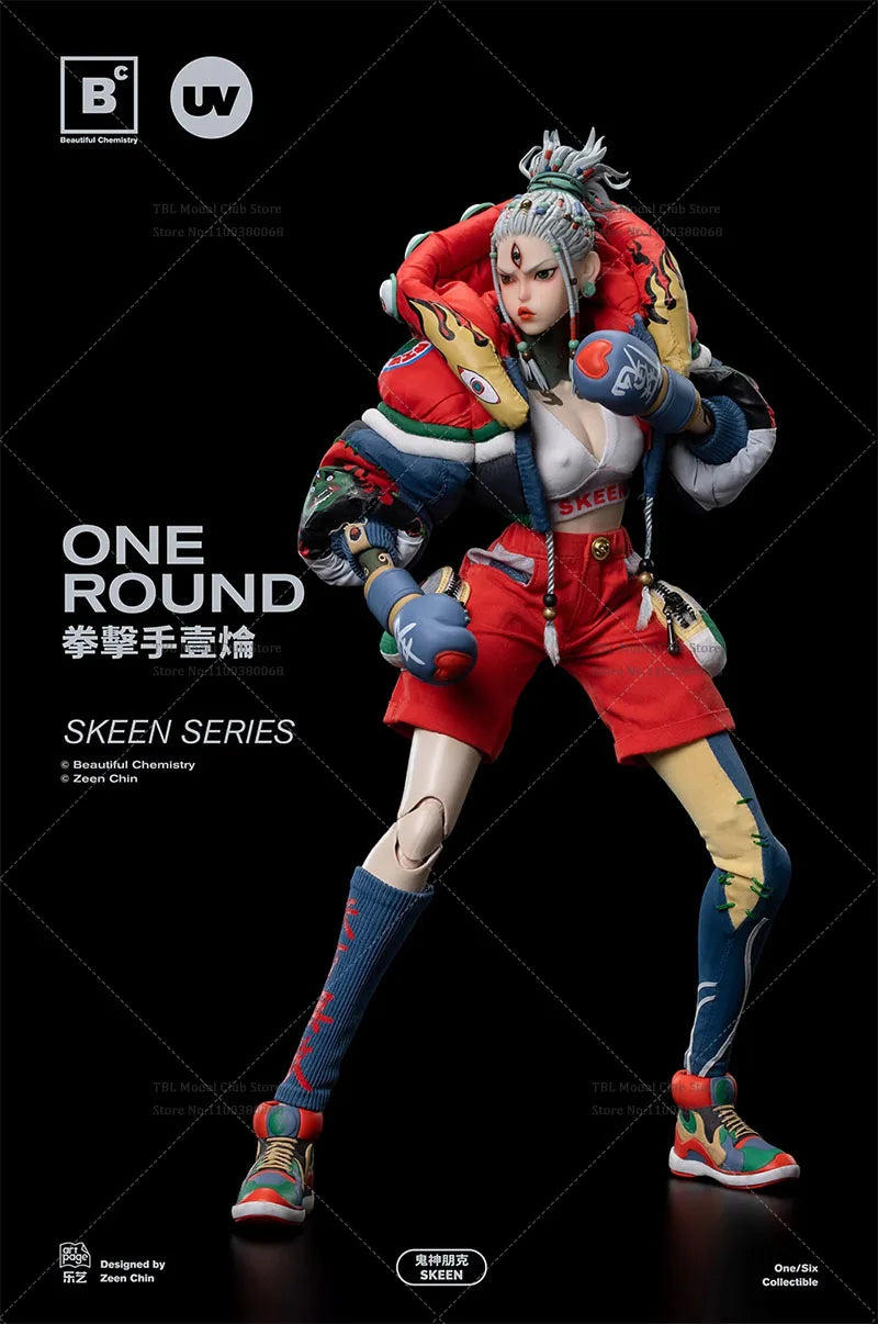 In Stock Underverse UV202405 1/6 Female Soldier Three Eyes Ghost Boxer One Round Full Set 12in Beautiful Chemistry Action Figure