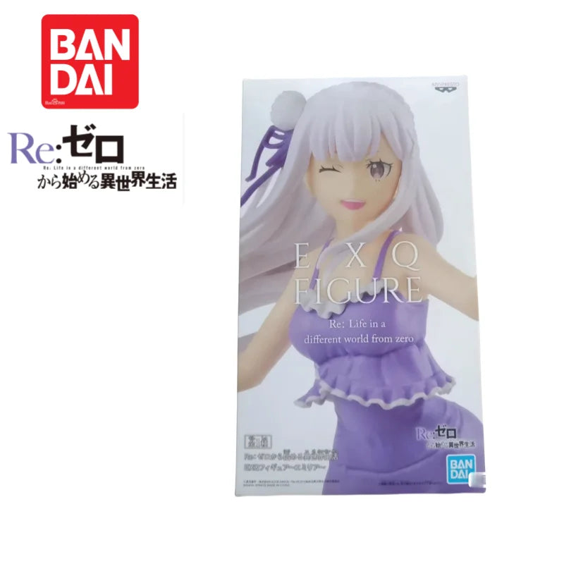 Brand New Boxed In Stock Bandai Banpresto Re Life In A Different World From Zero Emilia Original Figurine Ornaments 100% Genuine