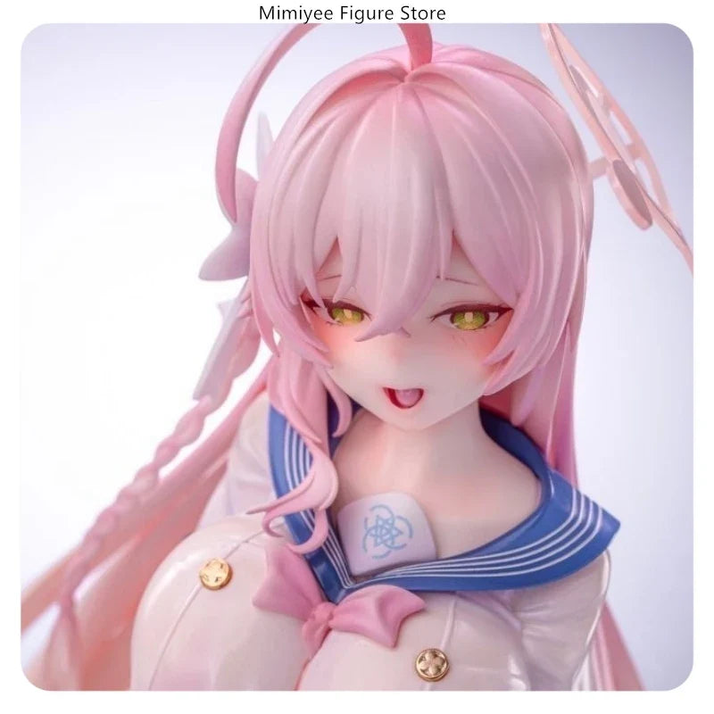 Blue Archive Urawa Hanako School Uniform 24cm Pink Hair Standing Pose Anime Figure Statue Desktop Decoration Gift
