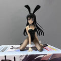 Anime Figure Sakurajima Mai Black Silk Sexy Bunny Girl PVC Detachable Adult Series Peripheral Collection Display Gift