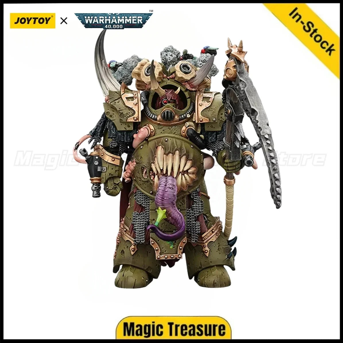 【In stockJOYTOY 1/18 Action Figure Warhammer 40K Death Guard Deathshroud Terminator ChampionToy Gift