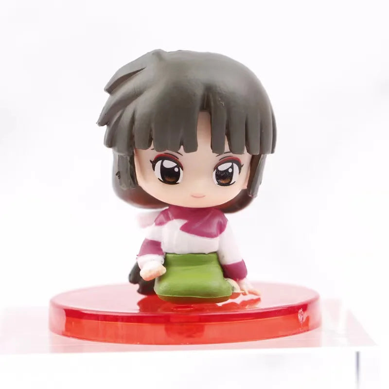 Inuyasha Action Figures 4.5cm Mini Figures 1pc Random Color - Kikyo Seven Jewel Coral Q Version Collectible Toy