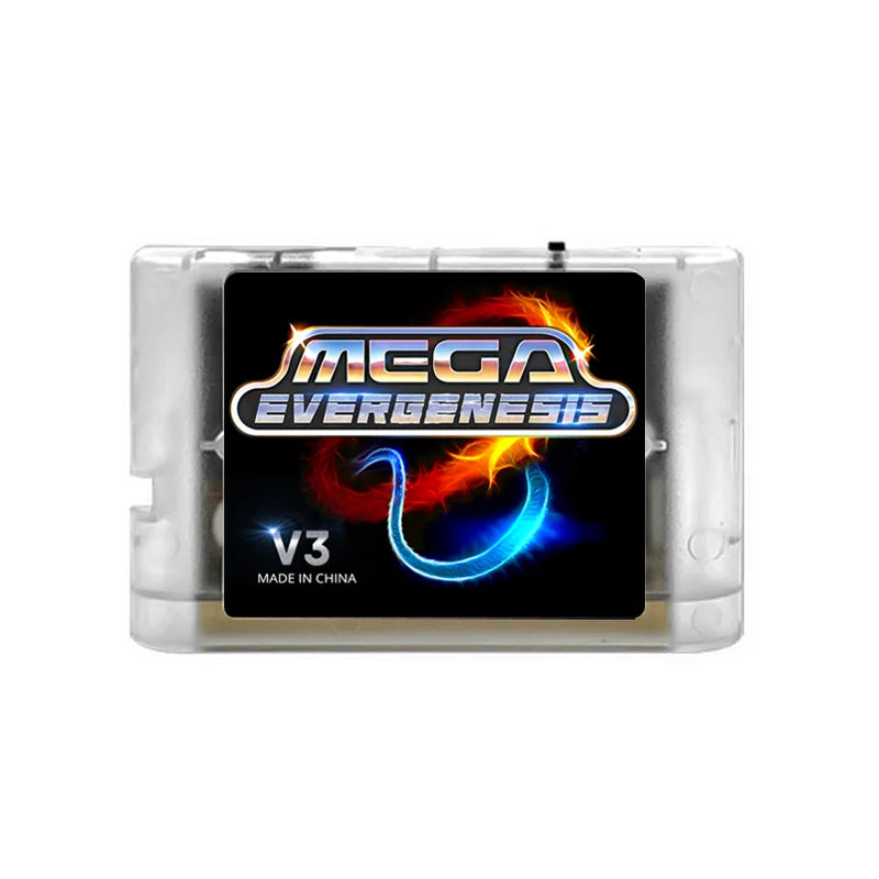 New For MegaDrive Genesis MD V3Pro With 3000 files Optical Drive Emulator MEGAKey Support 32X File Memory Card With 4G TF Card
