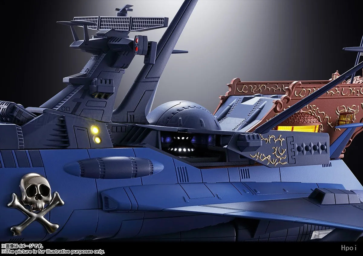 【In stock】Original BANDAI SPIRITS Soul of Chogokin GX-93 Space Pirate Captain Harlock DeathShadow Action Figure Toy Model