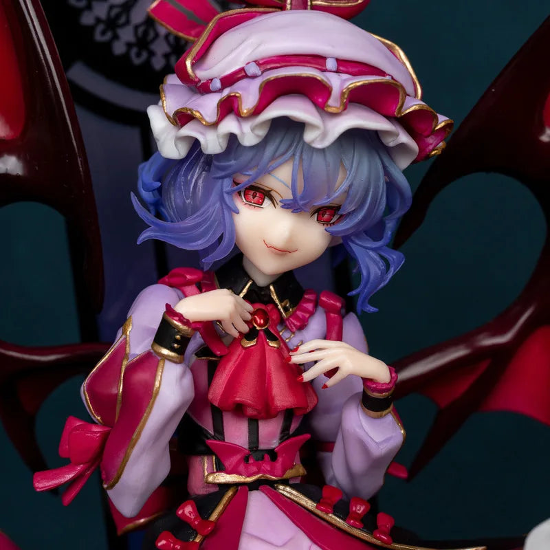 Touhou Project Remilia Scarlet Devil Lady Figurine Scarlet Devil Mansion Anime Girl Model Pc Case Ornament Christmas Presents