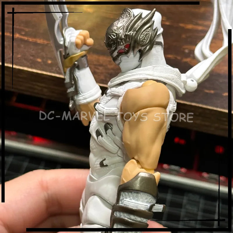 In Stock AC Factory The First Batch Ryu White Version Hayabusa Kaiyodo Revoltech Amazing Yamaguchi Ryu Hayabusa Figure Toy