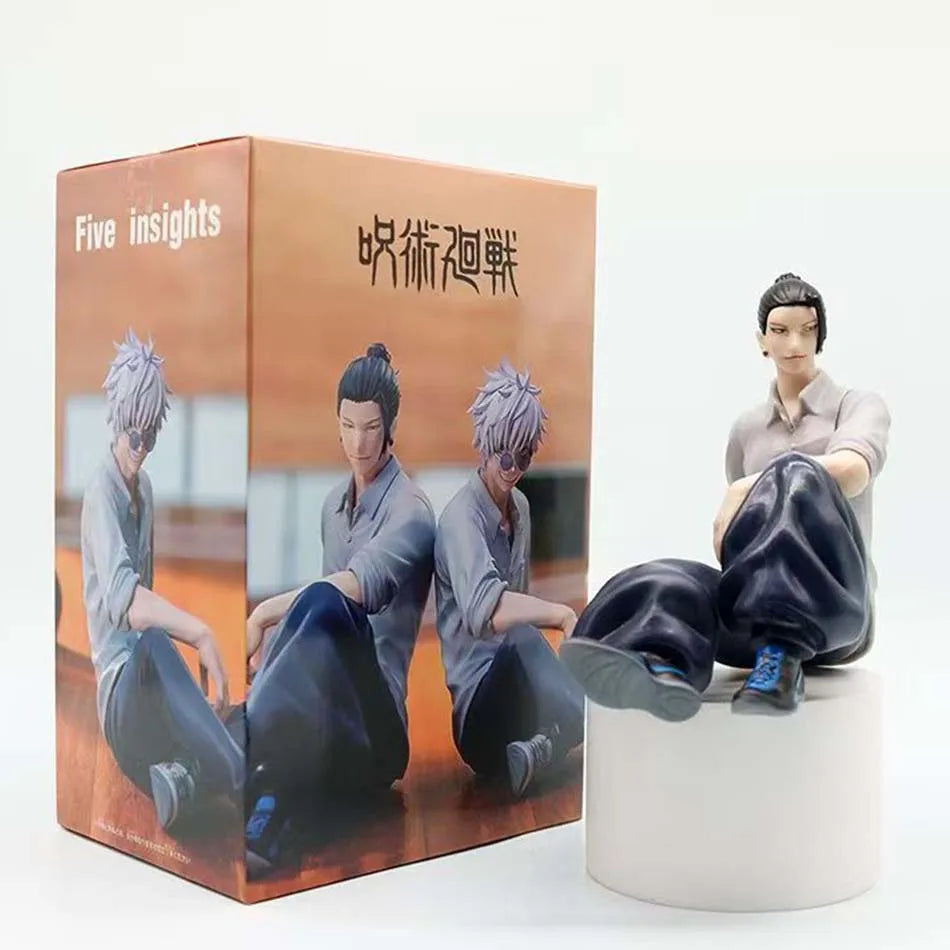 Hot Jujutsu Kaisen Mini Figures Satoru Gojo Figure Action Geto Suguru Figurine Q Version Anime Model PVC Collection Toys Statue