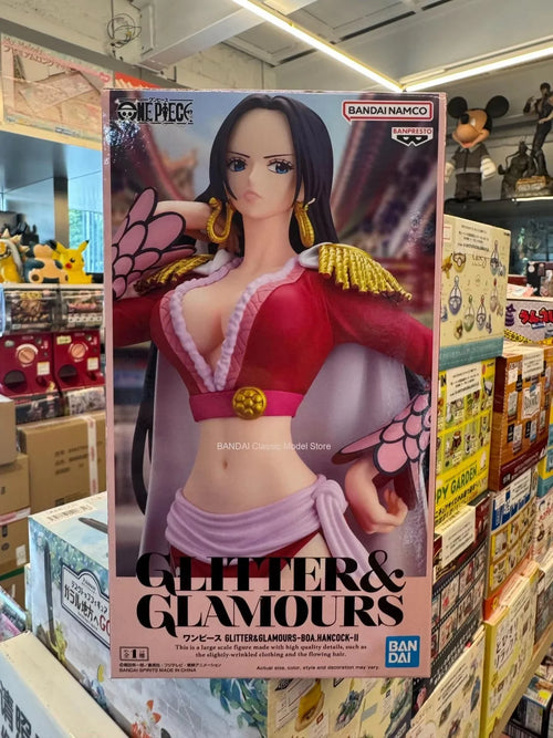 100% BANDAI Banpresto Original Anime One Piece GLITTER GLAMOURS Boa Hancock PVC Action Figure Collectible Model Toy Gifts