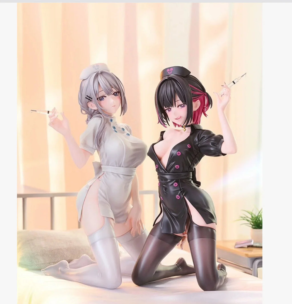 Schöne Mädchen Krankenhaus Krankenschwester Schwestern Sono Shizuru & Snowy Love Statue Animation Modell Handgemachte Dekoration