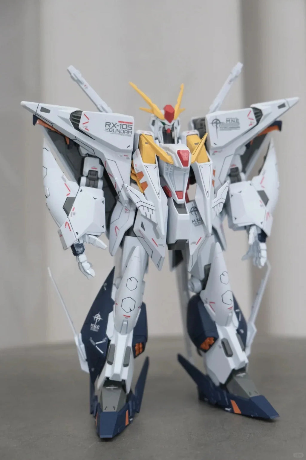 New JUJIANG HG 1/144 RX-105 XI Assembly Model Kit Collection Action Figures Plastic Model Kits Robot Toys Hobby Kids Gift