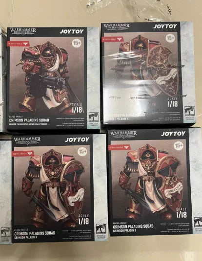 【SF】JOYTOY 1/18 Action Figure Warhammer 40K  Blood Angels Crimson Paladins Squad  Prime Model Toy Gift