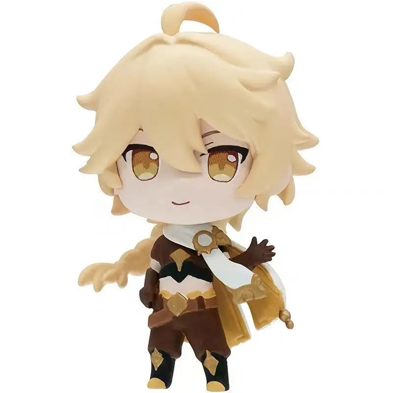 Anime Genshin Impact Kawaii Figure Paimon Amber Klee Kelly Action Figure Cute Game Figurine Model Kid Toys Children's Day Gifts