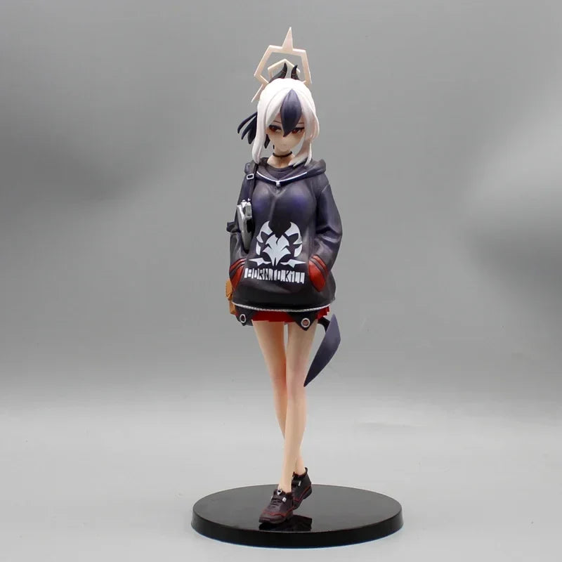26cm Games Toys Blue Archive Kayoko Figure Hooded Sweatshirt Kayoko Onikata Figure Beautiful Girl Figurine Anime PVC Toys Gifts