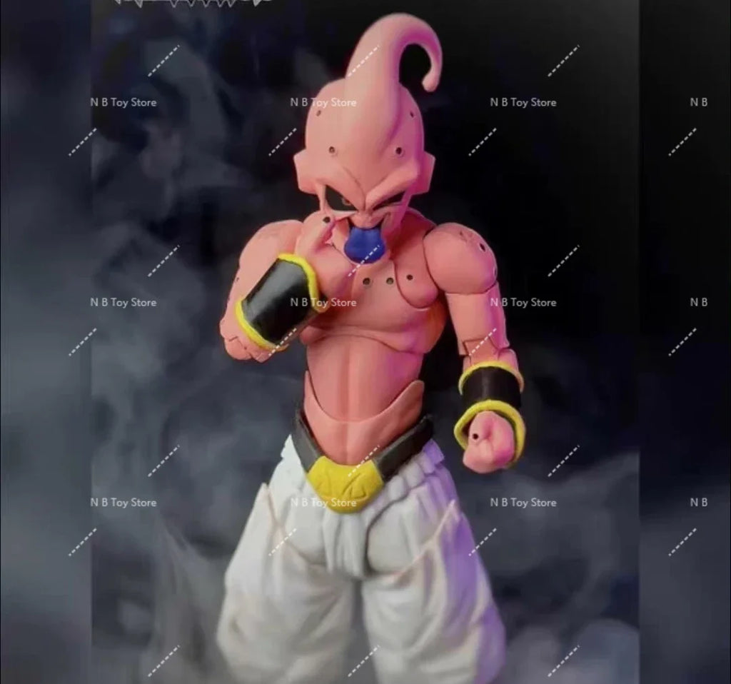 Dragon Ball Tonsenarttoys Shf Adolescent Malevolence Majin Buu Boo Kid Tonsen Arttoys Anime Action Figures Model Collector Toys