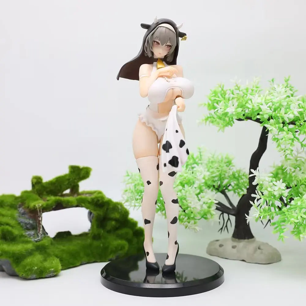 Cow Nun Anime Figure Sexy Girls Figures Models Cute Collection High-Quality Version Statue Collection Statue Toys Friend Gift