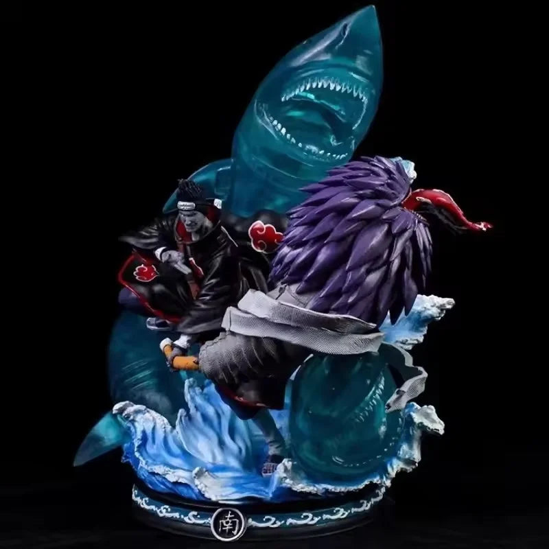 Naruto Anime Hoshigaki Kisame 36cm Pvc Model Figure Akatsuki Organization Desktop Decoration Collectible Statues Gift For Fans